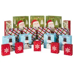 Hallmark Assorted Sizes And Designs 18-Pack Christmas Gift Bags