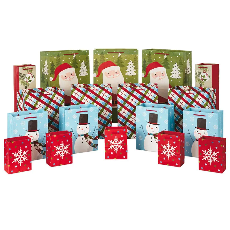 Hallmark Assorted Sizes And Designs 18-Pack Christmas Gift Bags 1 Hallmark Assorted Sizes And Designs 18-Pack Christmas Gift Bags