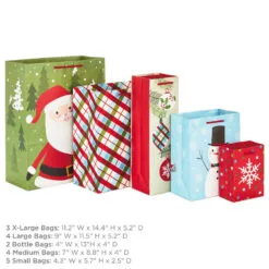 Hallmark Assorted Sizes And Designs 18-Pack Christmas Gift Bags 10 Hallmark Assorted Sizes And Designs 18-Pack Christmas Gift Bags -Hot Sale Hallmark Store 18 Assorted Sizes and Designs Christmas Gift Bags 5XGB1409 03