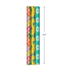 Hallmark Festive And Fun 3-Pack Multicolored Wrapping Paper, 120 Sq. Ft. 8 Hallmark Festive And Fun 3-Pack Multicolored Wrapping Paper, 120 Sq. Ft. -Hot Sale Hallmark Store 3Pack Festive and Fun Holiday Wrapping Paper 5JXW1082 03