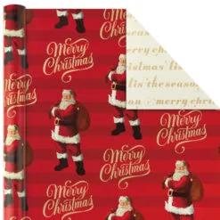 Hallmark Red And Gold 3-Pack Reversible Christmas Wrapping Paper, 120 Sq. Ft. 9 Hallmark Red And Gold 3-Pack Reversible Christmas Wrapping Paper, 120 Sq. Ft. -Hot Sale Hallmark Store 3Pack Red and Gold Reversible Christmas Wrapping Paper 5JXW1029 04