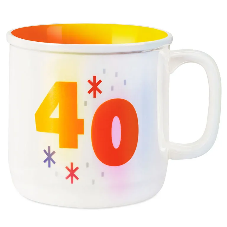 Hallmark 40 Mug, 16 Oz. 1 Hallmark 40 Mug, 16 Oz.