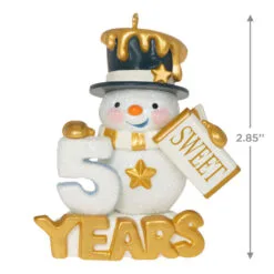 Hallmark 50 Sweet Years Special Edition Ornament -Hot Sale Hallmark Store 50 Sweet Years Snowman Keepsake Ornament 1799QGO2509 03