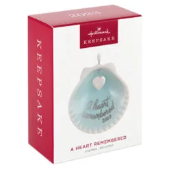 Hallmark A Heart Remembered 2023 Porcelain Ornament 9 Hallmark A Heart Remembered 2023 Porcelain Ornament -Hot Sale Hallmark Store A Heart Remembered Seashell Keepsake Ornament 1799QHX3037 04