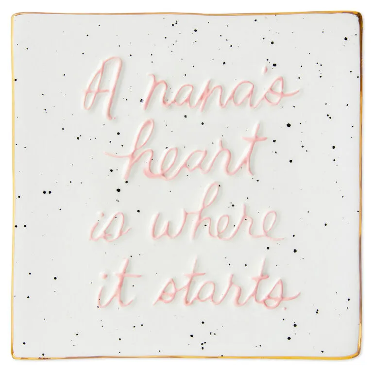 Hallmark A Nana's Heart Ceramic Tile Quote Sign, 6x6 1 Hallmark A Nana's Heart Ceramic Tile Quote Sign, 6x6