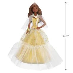 Hallmark 2023 Black Holiday Barbie™ Ornament -Hot Sale Hallmark Store African American Holiday Barbie Keepsake Ornament 2199QXR8217 03