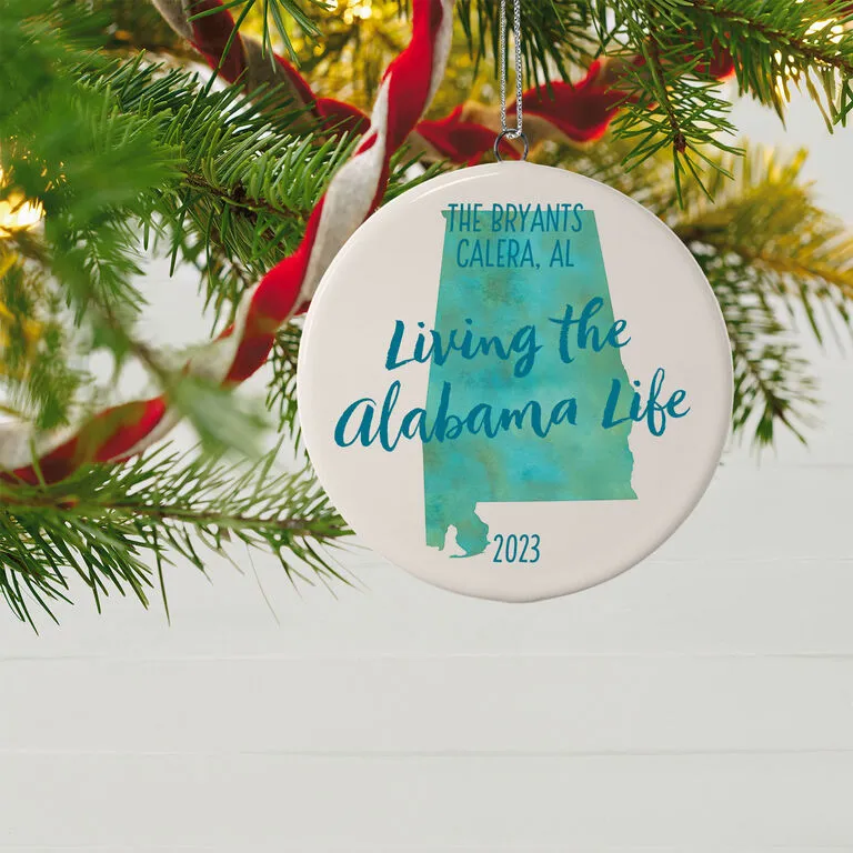 Hallmark Alabama Personalized State Ornament 2 Hallmark Alabama Personalized State Ornament - Image 2