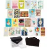 Hallmark Assorted All-Occasion Handmade Greeting Cards In Black Scattered Dot Organizer