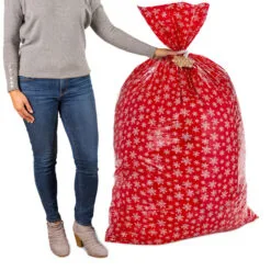 Hallmark Snowmen On Blue And Snowflakes On Red 2-Pack Giant Plastic Christmas Gift Bags 13 Hallmark Snowmen On Blue And Snowflakes On Red 2-Pack Giant Plastic Christmas Gift Bags -Hot Sale Hallmark Store Assorted Giant Plastic Christmas Gift Bags 5XGB1452 07
