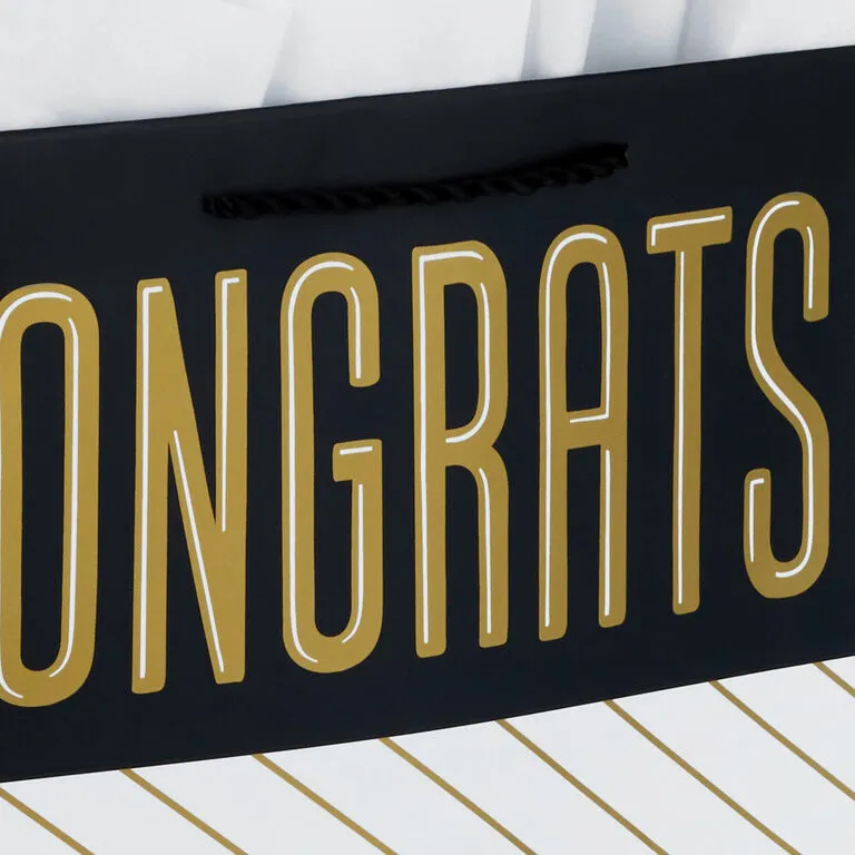 Hallmark 13" Assorted Grad Designs 3-Pack Large Gift Bags With Tissue Paper 5 Hallmark 13" Assorted Grad Designs 3-Pack Large Gift Bags With Tissue Paper - Image 5