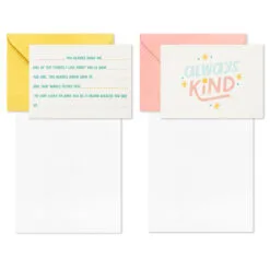 Hallmark Little World Changers™ Assorted Blank Note Cards In Caddy, Pack Of 24 10 Hallmark Little World Changers™ Assorted Blank Note Cards In Caddy, Pack Of 24 -Hot Sale Hallmark Store Assorted Kids Blank Note Cards in Caddy 3SOM1188 04