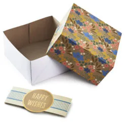 Hallmark 4", 8" And 10" Floral 3-Pack Gift Boxes With Bands 8 Hallmark 4", 8" And 10" Floral 3-Pack Gift Boxes With Bands -Hot Sale Hallmark Store Assorted Sizes Floral Gift Boxes With Bands 5EBC1230 03