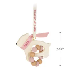 Hallmark Baby Girl's First Christmas Bear 2023 Ornament 8 Hallmark Baby Girl's First Christmas Bear 2023 Ornament -Hot Sale Hallmark Store Baby Girls 1st Christmas Bear Keepsake Ornament 1799QGO2737 03
