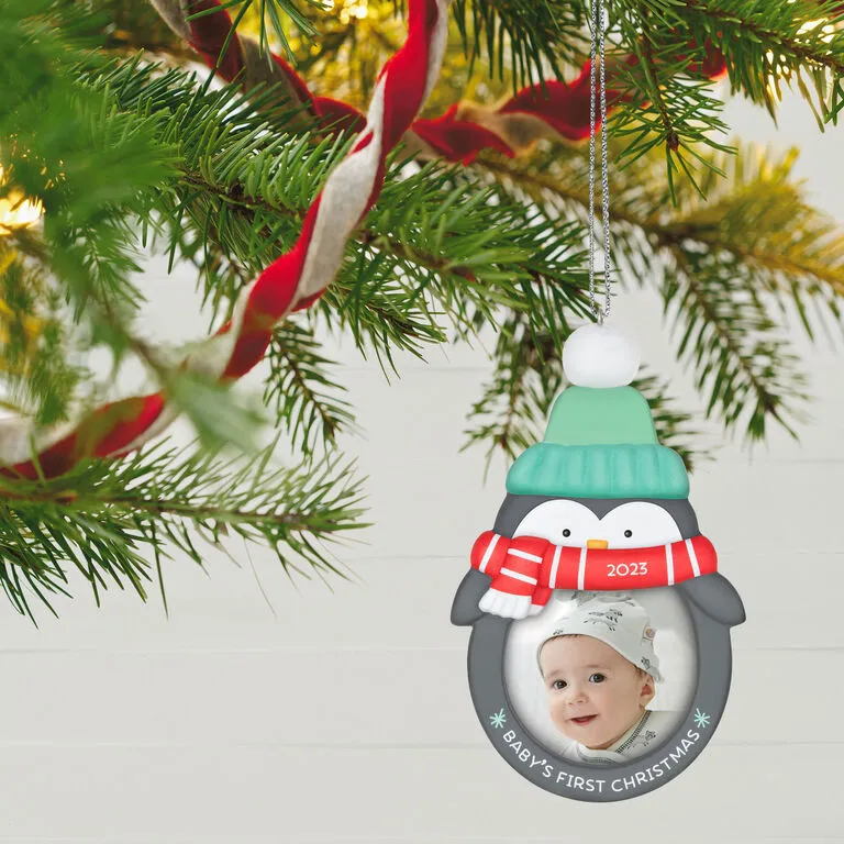 Hallmark Baby's 1st Christmas 2023 Photo Frame Ornament 2 Hallmark Baby's 1st Christmas 2023 Photo Frame Ornament - Image 2