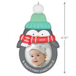 Hallmark Baby's 1st Christmas 2023 Photo Frame Ornament 8 Hallmark Baby's 1st Christmas 2023 Photo Frame Ornament -Hot Sale Hallmark Store Babys 1st Christmas Penquin Frame Keepsake Ornament 1699QGO2719 03