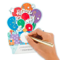 Hallmark Balloon Bouquet Boxed Pop-Up Birthday Cards, Pack Of 8 12 Hallmark Balloon Bouquet Boxed Pop-Up Birthday Cards, Pack Of 8 -Hot Sale Hallmark Store Balloon Bouquet Boxed Birthday Cards 5STZ1173 06