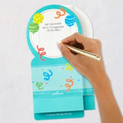 Hallmark All The Happiness Snow Globe Musical 3D Birthday Card With Motion 13 Hallmark All The Happiness Snow Globe Musical 3D Birthday Card With Motion -Hot Sale Hallmark Store Balloons Snow Globe Musical Motion 3DBirthday Card 1299WDR1212 06