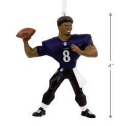 NFL Baltimore Ravens Lamar Jackson Hallmark Ornament 7 NFL Baltimore Ravens Lamar Jackson Hallmark Ornament -Hot Sale Hallmark Store Baltimore Ravens Lamar Jackson Christmas Ornament 1OSL2097 03