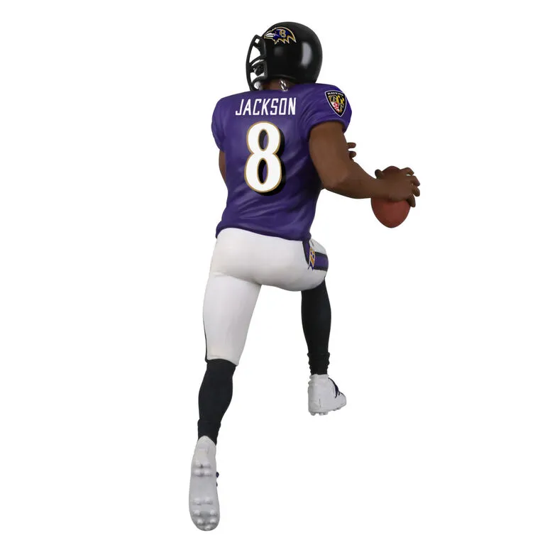 Hallmark NFL Baltimore Ravens Lamar Jackson Ornament 6 Hallmark NFL Baltimore Ravens Lamar Jackson Ornament - Image 6