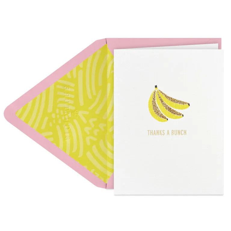 Hallmark Thanks A Bunch Boxed Blank Thank-You Notes, Pack Of 8 2 Hallmark Thanks A Bunch Boxed Blank Thank-You Notes, Pack Of 8 - Image 2