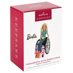 Hallmark Barbie™ Fashionista With Wheelchair Ornament 9 Hallmark Barbie™ Fashionista With Wheelchair Ornament -Hot Sale Hallmark Store Barbie in Wheelchair Keepsake Ornament 1999QXI7017 04