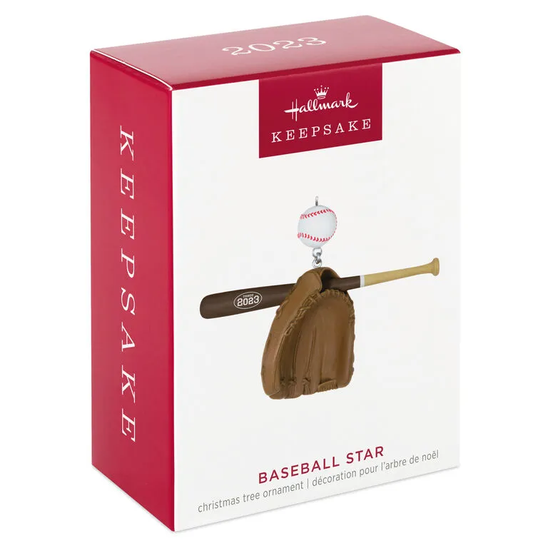 Hallmark Baseball Star 2023 Ornament 4 Hallmark Baseball Star 2023 Ornament - Image 4