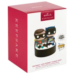 Hallmark Batman™ The Classic TV Series Batman™ And Robin™ Funko POP!® Ornament With Light And Sound 9 Hallmark Batman™ The Classic TV Series Batman™ And Robin™ Funko POP!® Ornament With Light And Sound -Hot Sale Hallmark Store Batman and Robin Funko Keepsake Ornament 3299QXI6299 04