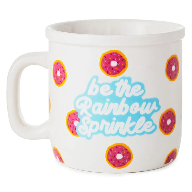 Hallmark Be The Rainbow Sprinkle Ceramic Mug, 15 Oz. 1 Hallmark Be The Rainbow Sprinkle Ceramic Mug, 15 Oz.
