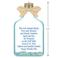 Hallmark A Day At The Beach Personalized Text Ornament 5 Hallmark A Day At The Beach Personalized Text Ornament -Hot Sale Hallmark Store Beach Glass Bottle Personalized Christmas Ornament 2499QHE2118B2 03