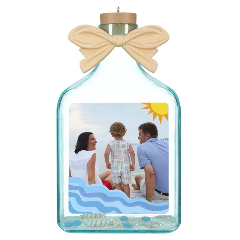 Hallmark A Day At The Beach Sun & Waves Personalized Photo Ornament 1 Hallmark A Day At The Beach Sun & Waves Personalized Photo Ornament