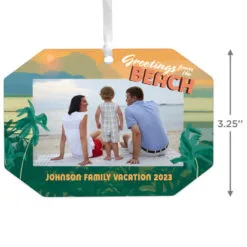 Hallmark Beach Vacation Personalized Text And Photo Metal Ornament 5 Hallmark Beach Vacation Personalized Text And Photo Metal Ornament -Hot Sale Hallmark Store Beach Vacation Personalized Christmas Ornament 1OFM1001B8 03