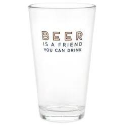 Hallmark Beer Is A Friend Pint Glass, 16 Oz.
