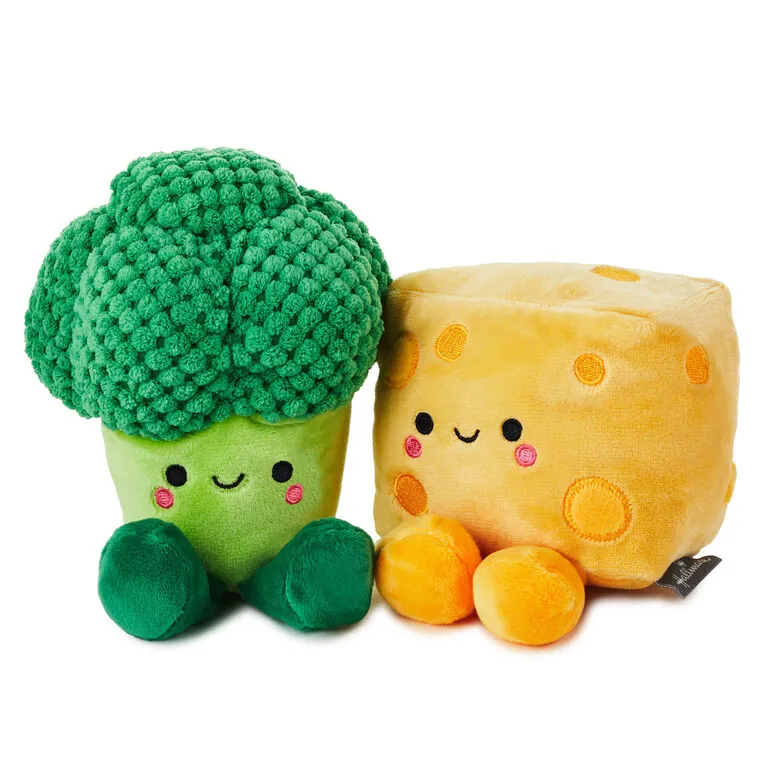 Hallmark Better Together Broccoli And Cheese Magnetic Plush, 5.75" 1 Hallmark Better Together Broccoli And Cheese Magnetic Plush, 5.75"