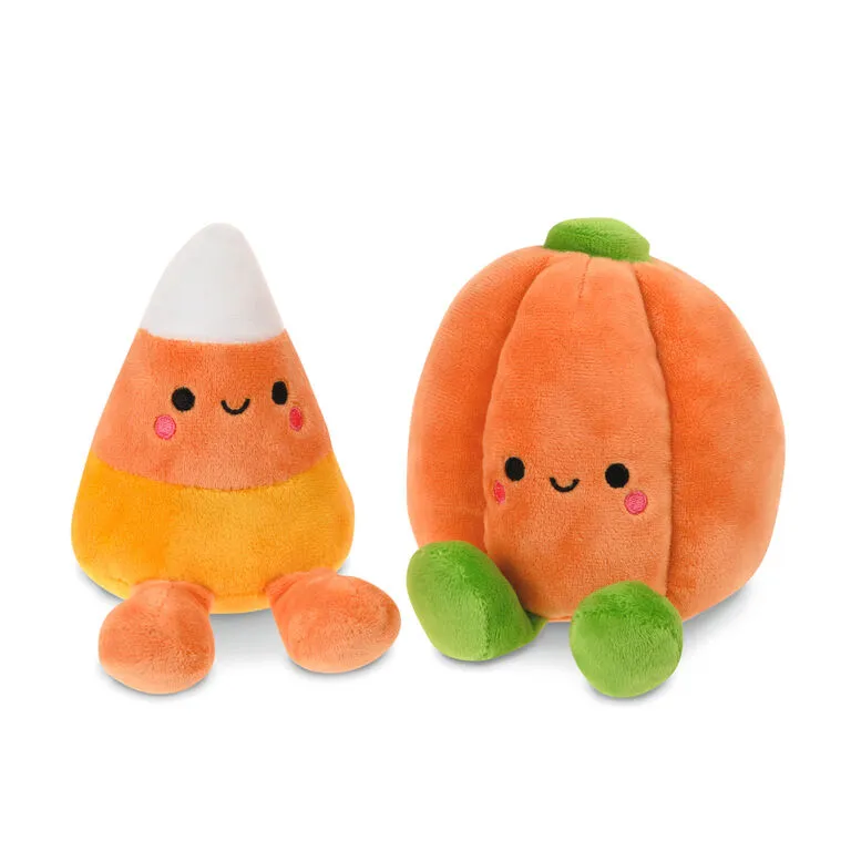 Hallmark Better Together Candy Corn And Pumpkin Magnetic Plush, 5.5" 1 Hallmark Better Together Candy Corn And Pumpkin Magnetic Plush, 5.5"