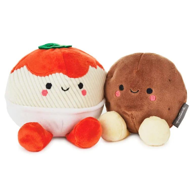Hallmark Better Together Spaghetti And Meatball Magnetic Plush, 4.75" 1 Hallmark Better Together Spaghetti And Meatball Magnetic Plush, 4.75"