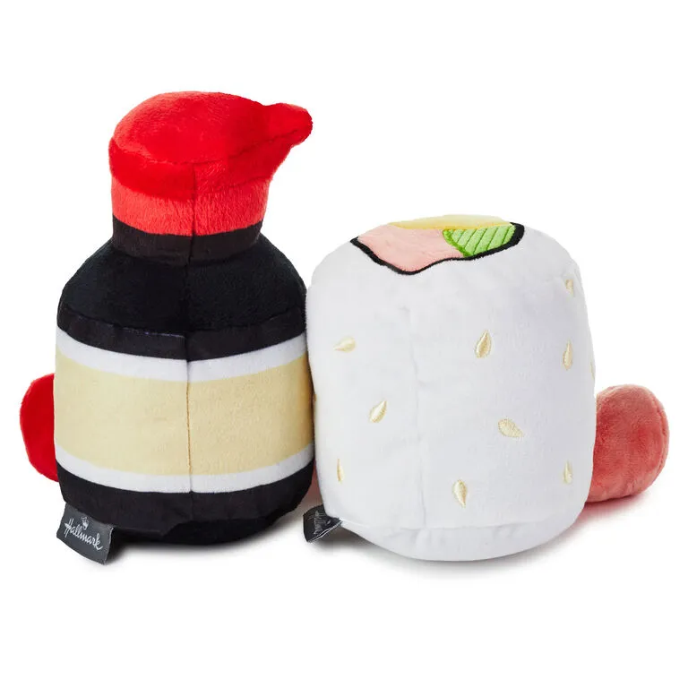 Hallmark Better Together Sushi And Soy Sauce Magnetic Plush, 5.25" 2 Hallmark Better Together Sushi And Soy Sauce Magnetic Plush, 5.25" - Image 2
