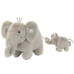 Hallmark Big And Little Elephant Singing Stuffed Animals With Motion, 8"