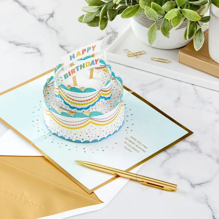 Hallmark Celebrating You Cake 3D Pop-Up Birthday Card 8 Hallmark Celebrating You Cake 3D Pop-Up Birthday Card - Image 8