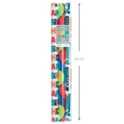 Hallmark Birthday Celebration 3-Pack Reversible Wrapping Paper 9 Hallmark Birthday Celebration 3-Pack Reversible Wrapping Paper -Hot Sale Hallmark Store Birthday Celebration 3Pack Reversible Wrapping Paper 5EWR2946 03