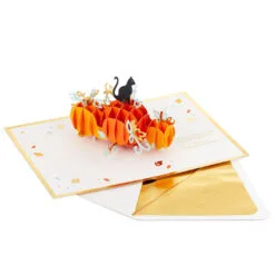 Hallmark Fun And Frightful 3D Pop-Up Halloween Card 11 Hallmark Fun And Frightful 3D Pop-Up Halloween Card -Hot Sale Hallmark Store Black Cat on Pumpkins 3D PopUp Halloween Card 1299IEH1003 02
