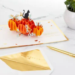 Hallmark Fun And Frightful 3D Pop-Up Halloween Card 17 Hallmark Fun And Frightful 3D Pop-Up Halloween Card -Hot Sale Hallmark Store Black Cat on Pumpkins 3D PopUp Halloween Card 1299IEH1003 08