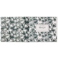 Hallmark In Loving Memory Floral Funeral Guest Book -Hot Sale Hallmark Store Black and White Floral Guest Book for Funeral 1BMK1609 03