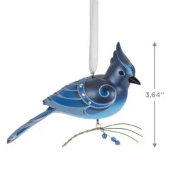 Hallmark The Beauty Of Birds Steller's Jay Ornament 8 Hallmark The Beauty Of Birds Steller's Jay Ornament -Hot Sale Hallmark Store Blue Jay Bird Keepsake Ornament 1799QXR8057 03