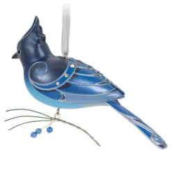 Hallmark The Beauty Of Birds Steller's Jay Ornament 11 Hallmark The Beauty Of Birds Steller's Jay Ornament -Hot Sale Hallmark Store Blue Jay Bird Keepsake Ornament 1799QXR8057 06