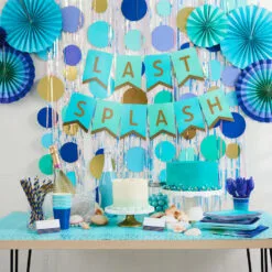 Hallmark Color Pop Party Decor Kit, Cool Ombré Stripe 5 Hallmark Color Pop Party Decor Kit, Cool Ombré Stripe -Hot Sale Hallmark Store Blue and Green Party Supplies Banner Decorations 5CLP1016 03