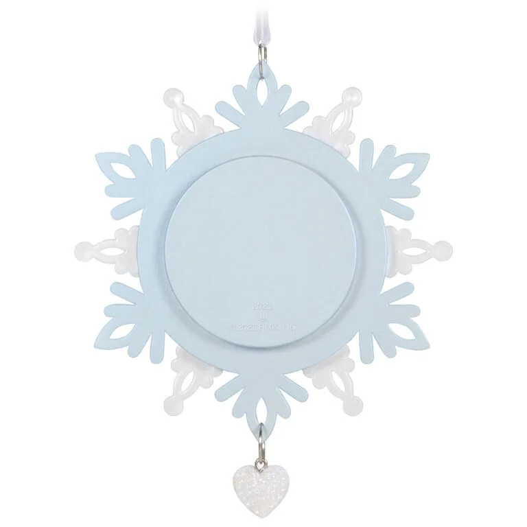 Hallmark Our First Christmas Together Snowflake 2023 Photo Frame Ornament 6 Hallmark Our First Christmas Together Snowflake 2023 Photo Frame Ornament - Image 6