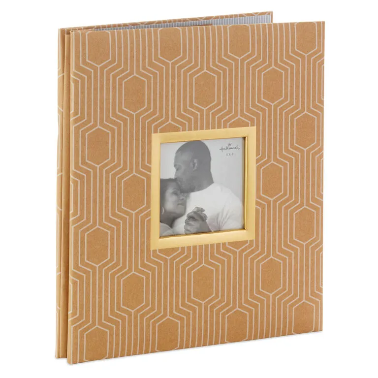 Hallmark Hexagons On Kraft Large Refillable Photo Album 1 Hallmark Hexagons On Kraft Large Refillable Photo Album