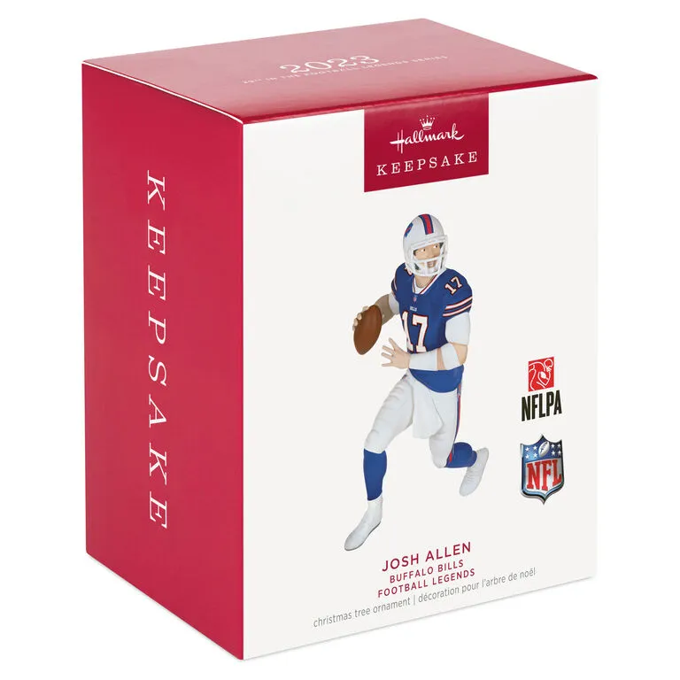 Hallmark NFL Buffalo Bills Josh Allen Football Legends Ornament 4 Hallmark NFL Buffalo Bills Josh Allen Football Legends Ornament - Image 4