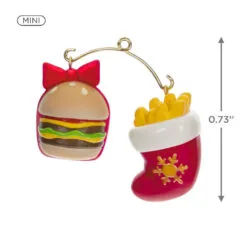 Hallmark Mini A Perfect Pairing Ornaments, Set Of 2 9 Hallmark Mini A Perfect Pairing Ornaments, Set Of 2 -Hot Sale Hallmark Store Burger and Fries Keepsake Ornaments 1499QXM9207 03