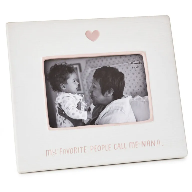 Hallmark My Favorite People Call Me Nana Ceramic Picture Frame, 4x6 1 Hallmark My Favorite People Call Me Nana Ceramic Picture Frame, 4x6
